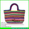 Buy cheap LUDA 2014 trendy straw crochet soulder bags colorful ladies string beach bag from wholesalers