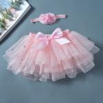 Polyester Infant Girls' Tulle Tutu Skirt Bloomers For Kids Baby Clothing