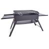Buy cheap Black Chromed Steel Charcoal Camping Barbecue Grill Mini Foldable 86X33.5X43cm from wholesalers