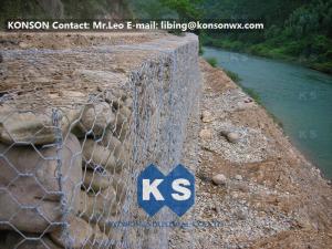 China Monolithic Galvanized Iron Wire Hexagonal Welded Mesh Gabions Retaining Wall on sale
