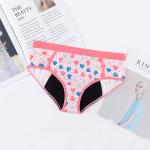 Heavy Flow Organic Cotton Menstrual Underwear For Teens 4 Layer Leakproof