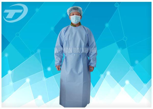 Buy cheap PP Nonwoven Medical Disposable Hospital Gowns With Tie / Magic Stick from wholesalers
