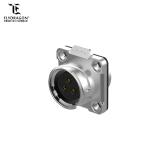 Metal Cover Connector IP67 3Pin Waterproof Connector Soldering Wire to Board