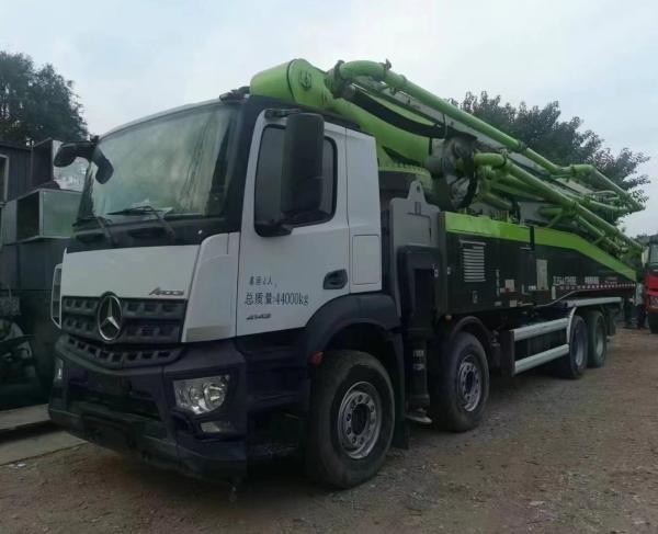 Buy cheap 44000kgs Cylinder Type 2020 Zoomlion 63m Concrete Boom Pump on Mercedes Benz Concrete Pump Truck Construction Machinery from wholesalers