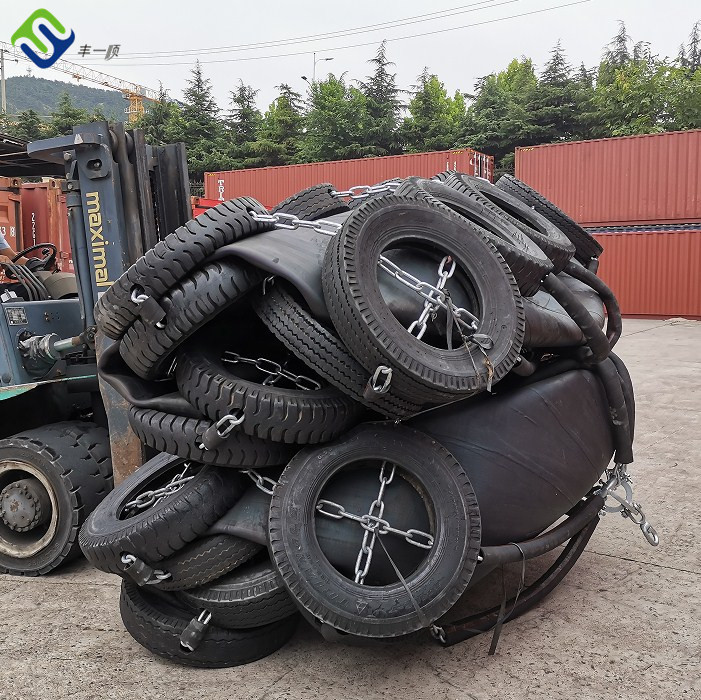 Pressure 50 Kpa Pneumatic Rubber Fender D2.5L5.5m Ship To Ship Or Dock