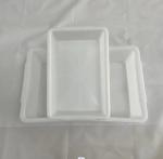 Supermarket Plastic Thickened White Rectangular Storage Ice Tray Display Food