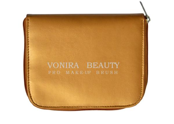 Buy cheap Travel Makeup Brush Bag With Mirror Cosmetic Pouch Holder from wholesalers