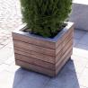 Buy cheap Patio Modern SGS Certificate SS304 Metal Flower Planters from wholesalers