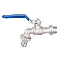 Buy cheap Threaded Nickel Plated Brass Ball Bibcock Valve Max.25bar Pressure product