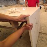 Plywood Door Solid Wood Kitchen Countertop Cabinet Sets