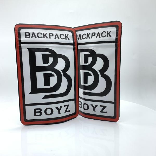 Buy cheap Custom Printed Mylay Smell Proof backpack boys Double Zipper Plastic Child proof Resistant Weed Packing Bags from wholesalers