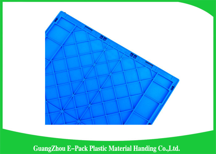Durable Mesh Ventilated Folding Plastic Crates Portable Stackable 600 * 400 * 400mm
