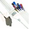 Buy cheap White Hellige Siemens Ecg Cable / Copper 10 Lead Ecg Cable Snap from wholesalers