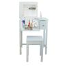 Buy cheap Girls Wooden Makeup Dressing Table With Mirror , Wood Makeup Vanity Stool Economic from wholesalers