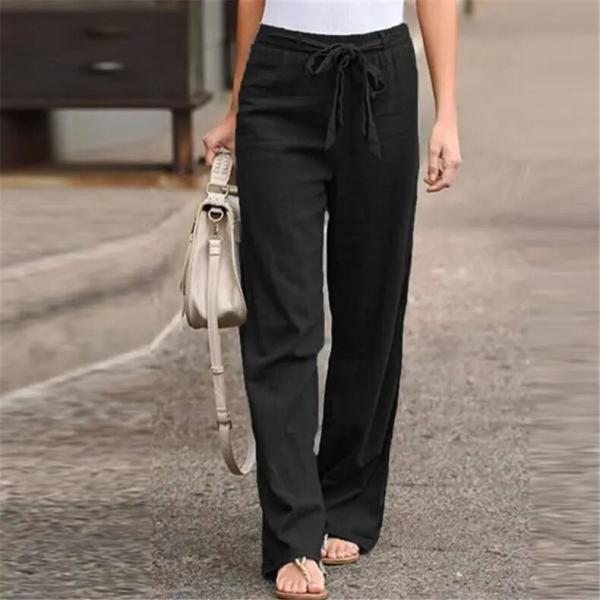 Buy cheap Fashion All Match Blue Casual Pants Summer Wide Leg Trousers from wholesalers