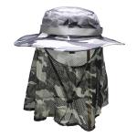 62cm UPF 50+ Outdoor UV Protection Unisex Bucket Hat With Neck Cover
