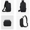 Buy cheap OEM ODM Waterproof Chest Bags With USB Travel Crossbody Sling Bag For Men from wholesalers