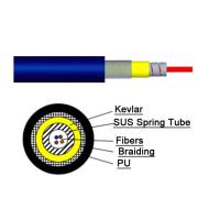 Buy cheap 1 ~ 24 core Single Mode Armored Fiber Optic Cable Computer Room 0.9 Tube SOS product