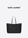 Buy cheap 1.4lb Textured Leather Branded Ladies Handbag Black YSL Calfskin Bag East West from wholesalers