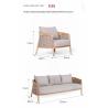 Buy cheap Anti Corrosion Grade 3A Teak Rattan Effect Garden Furniture Sofa Set For Balcony from wholesalers
