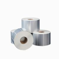 Buy cheap Rectangle Silver Foil Stickers PET Labels For Tags Sticker Seals And Gift product