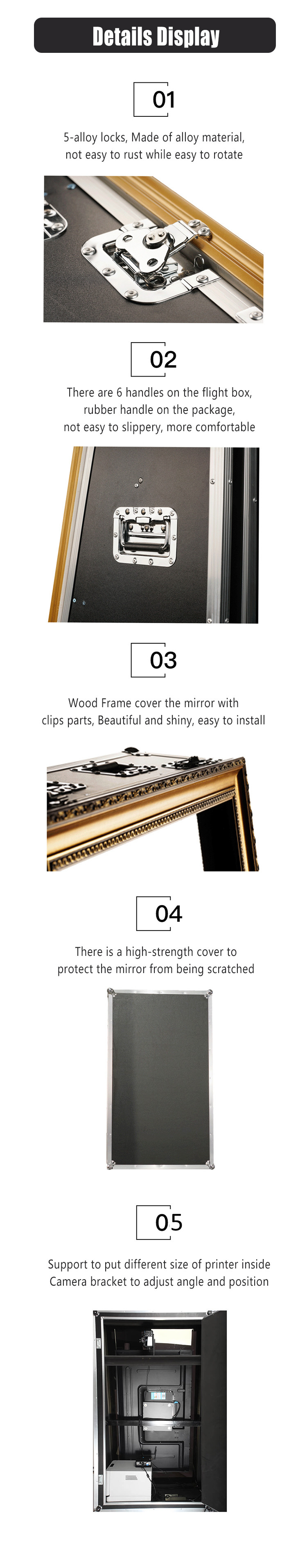 55-65 Inch Portable Magic Mirror Photo Booth