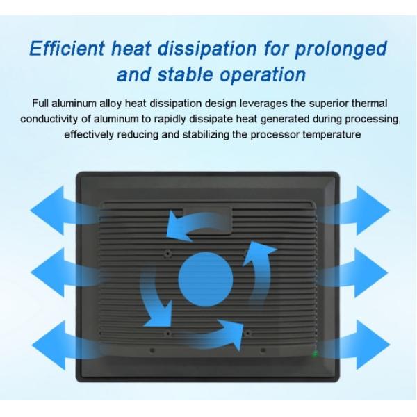 12.1 Inch IP65 Waterproof Embedded Industrial Touch Panel PCs Fanless Windows/Linux Rugged All-in-One Design Stock