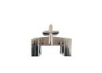 Silver Cross Decoration Coffin Parts Steel Bars For Funeral Casket