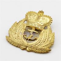 Buy cheap Crown metal badges made to order, painted metal medallions, custom badges, product