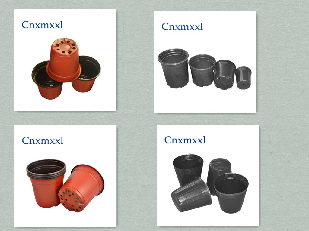 wholesale plasti black soft pot for garden germination pot