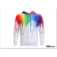 Buy cheap Graffiti Painting Drops Printed Long Sleeve Pockets Slim Pullover Hoodie product
