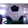 Buy cheap Sport Giant 4m Inflatable Bouncy Castle , White Soccer Bouncy House from wholesalers