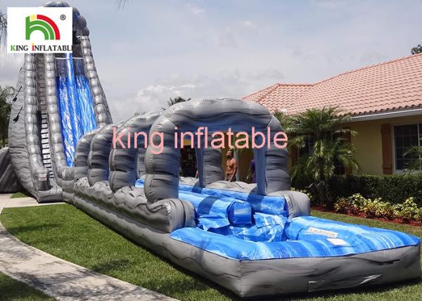 Buy cheap Outside Giant Inflatable Water Slide For Adults Entertainment PVC Tarpaulin from wholesalers