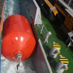Polyurethane Boat Foam Fender Cylindrical Dia 1200mm*2000mm For Dock Protection