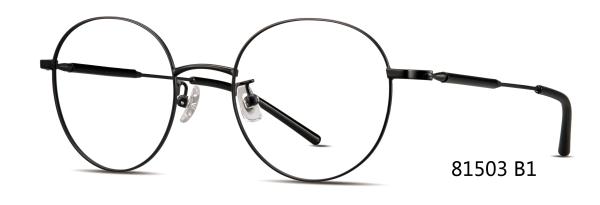 Buy cheap Round Eye Metal Frame Acetate Eyeglass Classical For Men Women from wholesalers