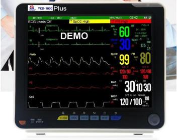 Multi-parameter patient monitor ,ETCO2 available ,12 inch portable patient