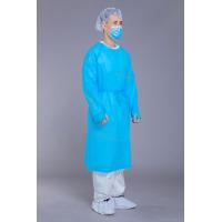 Buy cheap Disposable Thumb Loop 35GSM CPE Plastic Gown For Hospital product