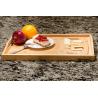 Buy cheap melamine wood serving tray with handle and cutting board from wholesalers