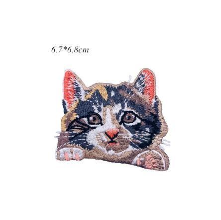 Buy cheap Cute embroidery cat patch hot fix embroidery patch from wholesalers