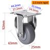 Buy cheap EDL Light TPE Casters Chrome Coating 2.5inch 70kg Plate by Rigid,Swivel and Brake type from wholesalers