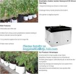 15 GALLON Hole Plastic LDPE Grow Bags For Nursery, Black & White PE Grow Bags