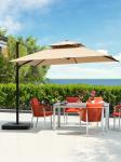 Luxury Waterproof Patio Umbrella Commercial Ourdoor Garden Sun Resitant Parasol