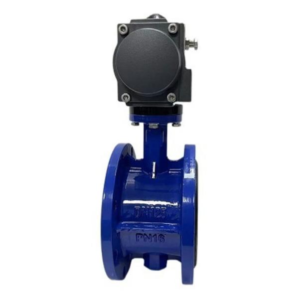 Buy cheap INDUSTRIAL DN300 Rubber Sealing Flanged Triple Eccentric Pneumatic Butterfly Valve from wholesalers