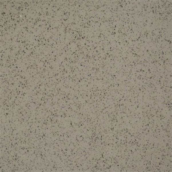 Smooth 18MM Taupe Glass Quartz With Bathroom Wall Countertop Table Top