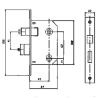Buy cheap Brass Latch Dead Bolt Painting 751WC 45x62mm Door Lock Body from wholesalers
