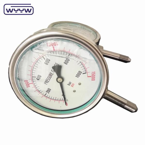 Buy cheap High Pressure Oil Psi 1000 Bar Boom Sprayer Pressure Gauge Manometer from wholesalers