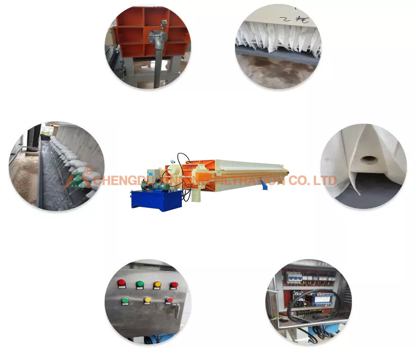 Palm Oil Hydraulic Chamber Filter Press Automatic Control 12 Months Warranty