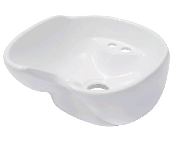 Buy cheap Professional Salon Equipment Parts / Ceramic Salon Shampoo Sink White Color from wholesalers