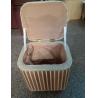 Buy cheap Natural Straw Household Storage Stool Grass Woven Ottoman Box Eco-Friendly Hand-Woven Grass Rattan Stools from wholesalers
