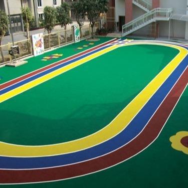 Buy cheap Coloured Recycled EPDM Granules Anti Slip Rubber Playground Surfacing Products from wholesalers
